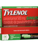 TYLENOL SINUS 500+30MG CX 24 COMP REV