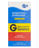 DROSPIRENONA+ETINILESTRADIOL 3+0,02MG CX 24 COMP REV