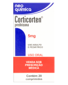 CORTICORTEN 5MG CX 20 COMP
