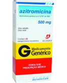 AZITROMICINA 500MG CX 5 COMP