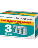 ACCU-CHEK ACTIVE KIT COM 3X50
