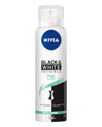 Detalhes do produto DESODORANTE NIVEA AER 150ML BLACK WHITE FRESH FEM