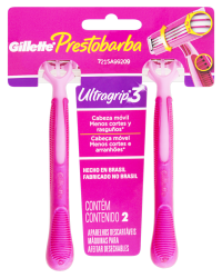 Detalhes do produto APARELHO PRESTOBARBA U GRIP MO FEM COM 2