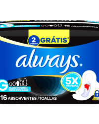 Detalhes do produto ABSORVENTE ALWAYS PINK 16UN SUAVE NOT ABAS