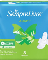 Detalhes do produto ABSORVENTE SEMPRE LIVRE ESP ADAP AB SV C/8