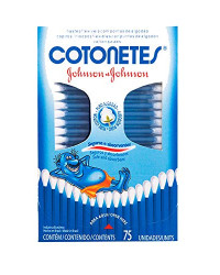 Detalhes do produto COTONETES J&J 75 UN