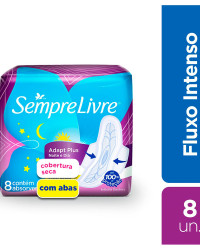 Detalhes do produto ABSORVENTE C/AB S LIVRE NOT 08UN FIT SECA(