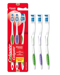 Detalhes do produto ESCOVA COLGATE CLAS CLEAN L3U/PG2 MED