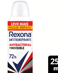 Detalhes do produto DESODORANTE REXONA AERO ANTIBACTERIAL INVISIBLE 250ML