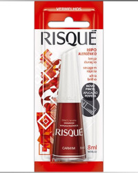 Detalhes do produto ESMALTE CREM RISQUE CARMIM BL 8ML C6