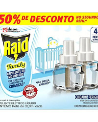 Detalhes do produto REPEL RAID ELET REFIL 45 NOT 32,9ML FAMILY 2UN(E)