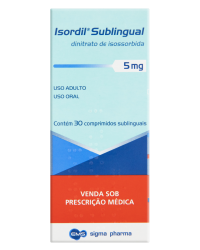 Detalhes do produto ISORDIL 5MG CX 30 COMP SUBLING