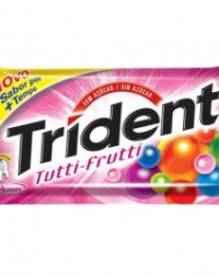 Detalhes do produto CHICLETE TRIDENT TUTTI FRUTI