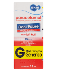 Detalhes do produto PARACETAMOL 200MG/ML 15ML EMS