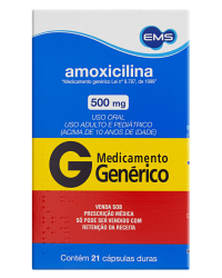 Detalhes do produto AMOXICILINA 500MG CX 21 CAP