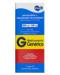 Detalhes do produto AMOXICILINA+CLAV POTASSIO 500+125MG CX 12 COMP