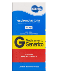 Detalhes do produto ESPIRONOLACTONA 25MG CX 30 COMP