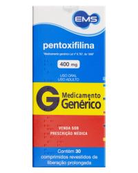 Detalhes do produto PENTOXIFILINA 400MG CX 30 COMP REV
