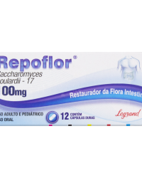 Detalhes do produto REPOFLOR 100MG FR 12 CAP