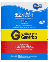 Detalhes do produto AZITROMICINA 900MG SUS OR FR 22,5ML+DIL 12ML