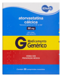 Detalhes do produto ATORVASTATINA 80MG CX 5BL X 6 COMP REV