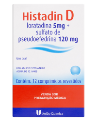 Detalhes do produto HISTADIN D 5+120MG CX 12 DRG