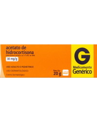 Detalhes do produto ACETATO DE HIDROCORTISONA 10MG CREME DERM BG 20G