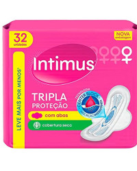 Detalhes do produto ABSORVENTE INTIMUS TRIPLA PROT 32UN SECA ABAS