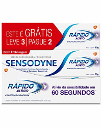Detalhes do produto CREME DENTAL SENSODYNE RAPIDO ALVIO 50GR