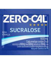 Detalhes do produto ADOCANTE ZERO CAL PO 50ENV SUCRALOSE