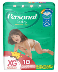 Detalhes do produto FRALDA PERSONAL XG COM 18 JUMBO