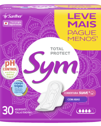 Detalhes do produto ABSORVENTE SYM ABAS SUAVE