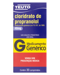 Detalhes do produto CLORIDRATO DE PROPRANOLOL 40MG CX 30 COMP