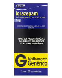 Detalhes do produto LORAZEPAM 2MG CX 30 COMP