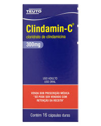 Detalhes do produto CLINDAMIN-C 300MG CX 16 CAP GEL