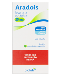Detalhes do produto ARADOIS 25MG CX 30 COMP REV