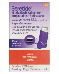 Detalhes do produto SERETIDE 25+125MCG SPRAY 120 DOS