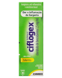 Detalhes do produto CIFLOGEX 1,5MG/ML COLUT FR SPRAY 30ML SB MENTA