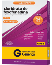 Detalhes do produto FEXOFENADINA 120MG CX 10 COMP