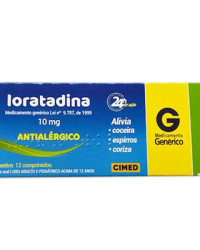 Detalhes do produto LORATADINA 10MG CX 12 COMP