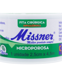 Detalhes do produto FITA MICROPOROSA MISSNER 2,5 X 4,5 CM