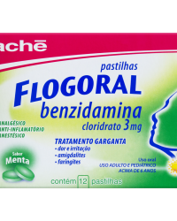 Detalhes do produto FLOGORAL 3,0MG CX 12 PAST SB MENTA