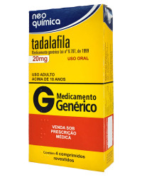 Detalhes do produto TADALAFILA 20MG CX 4 COMP REV