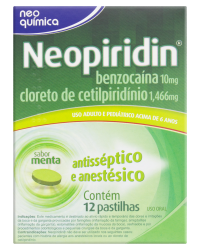 Detalhes do produto NEOPIRIDIN 1,466+10MG CX 12 PAST