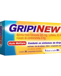 Detalhes do produto GRIPINEW 250+30MG(VERDE)+250+2MG(AMARELO) CX 20 COMP