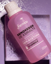 Detalhes do produto REMOVEDOR FARMAX 100ML VIT E SEM ACETONA