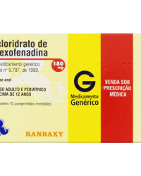 Detalhes do produto CLORIDRATO DE FEXOFENADINA 180MG CX 10 COMP