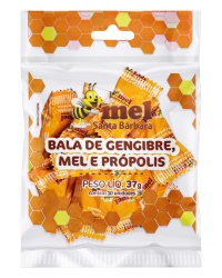 Detalhes do produto BALA DE GENGIBRE/PROPOLIS E MEL (CARTELA