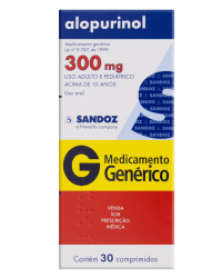 Detalhes do produto ALOPURINOL 300MG CX 30 COMP