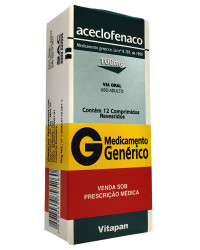 Detalhes do produto ACECLOFENACO 100MG CX 12 COMP REV